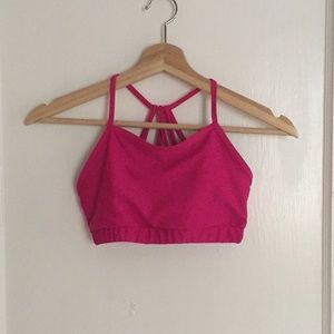 Onzie Hot Yoga strappy high neck triangle bra S M